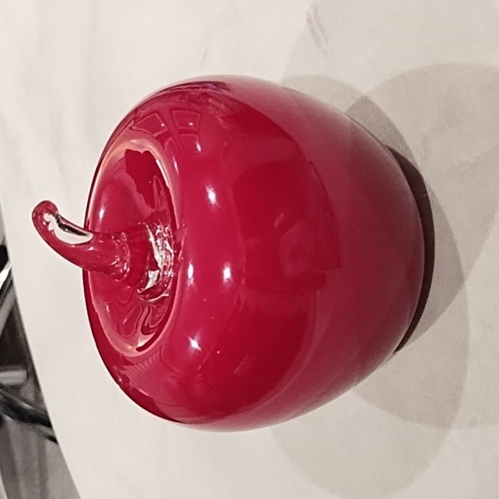 Handblown glass Apple